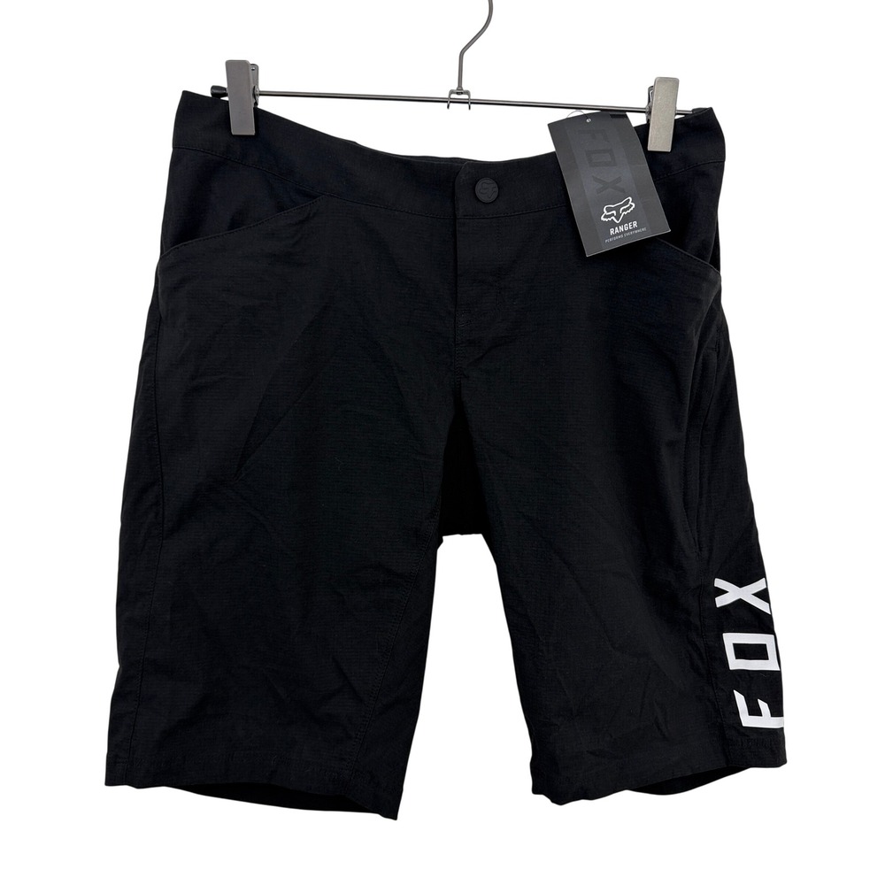 Fox Ranger Shorts Womens Small Black Mountain Bike MTB Cycling With Liner NWT